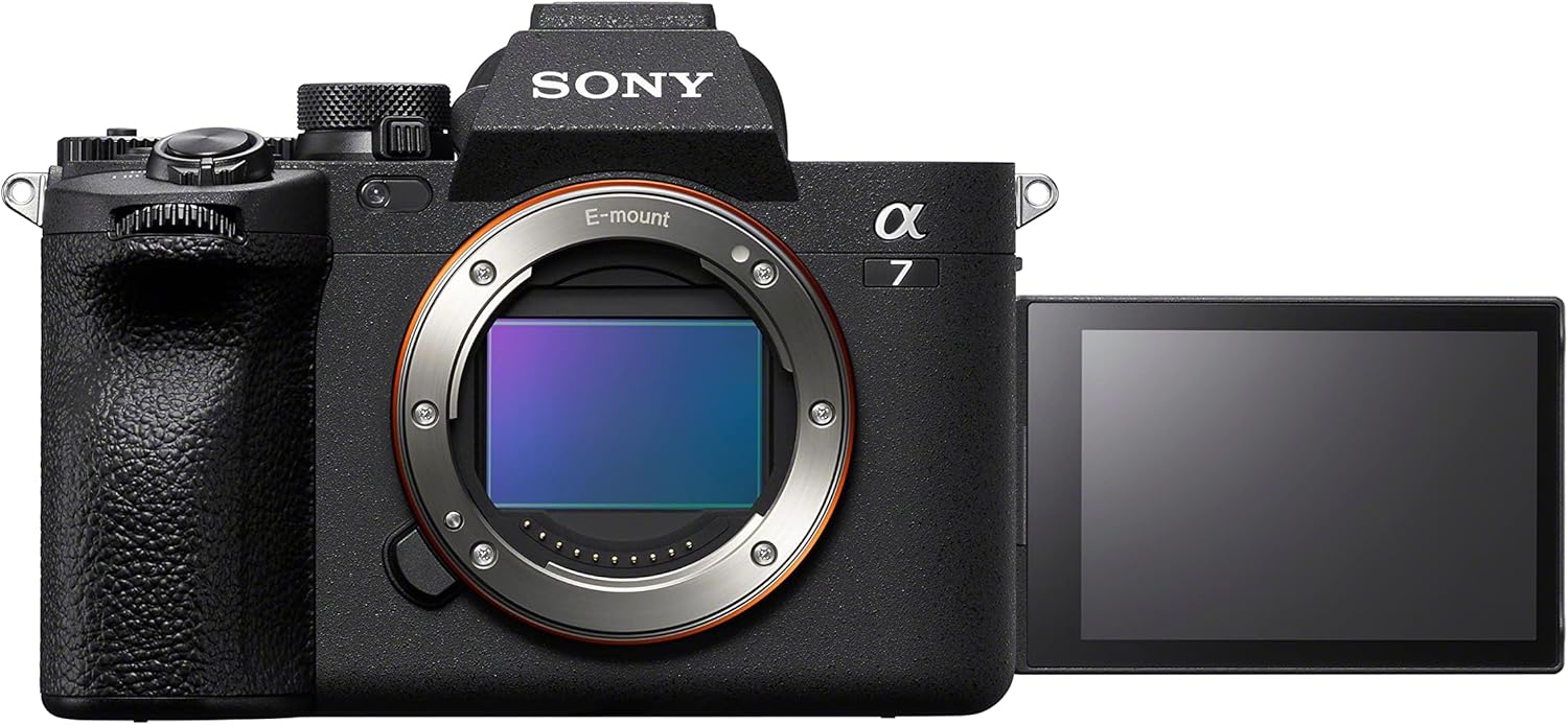Sony α 7 IV | Mirrorless Full Format Camera (33MP, Real-time Autofocus, 10fps 4K60p, Tilting Touch Screen, Z Battery with High Capacity), Black