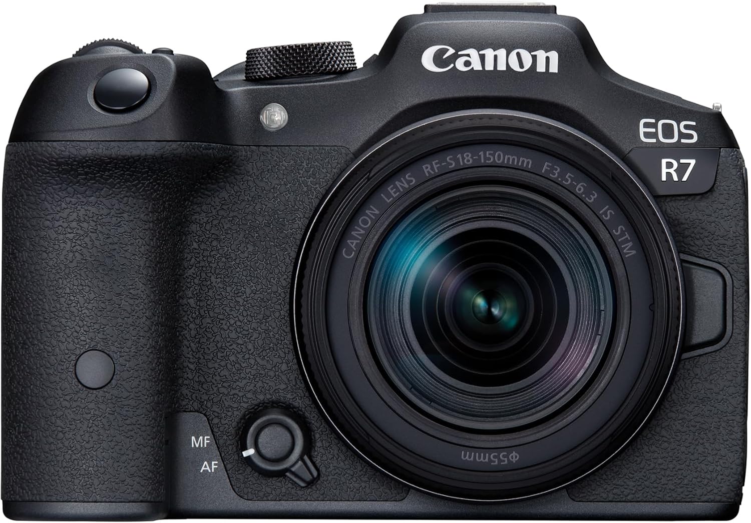 Canon EOS R7 Mirrorless Camera + RF-S 18-150 mm F3.5-6.3 is STM Lens (DSLR Upgrade, Hybrid Camera, 4K/30p Video Recording, up to 15 B/s, WiFi) Black