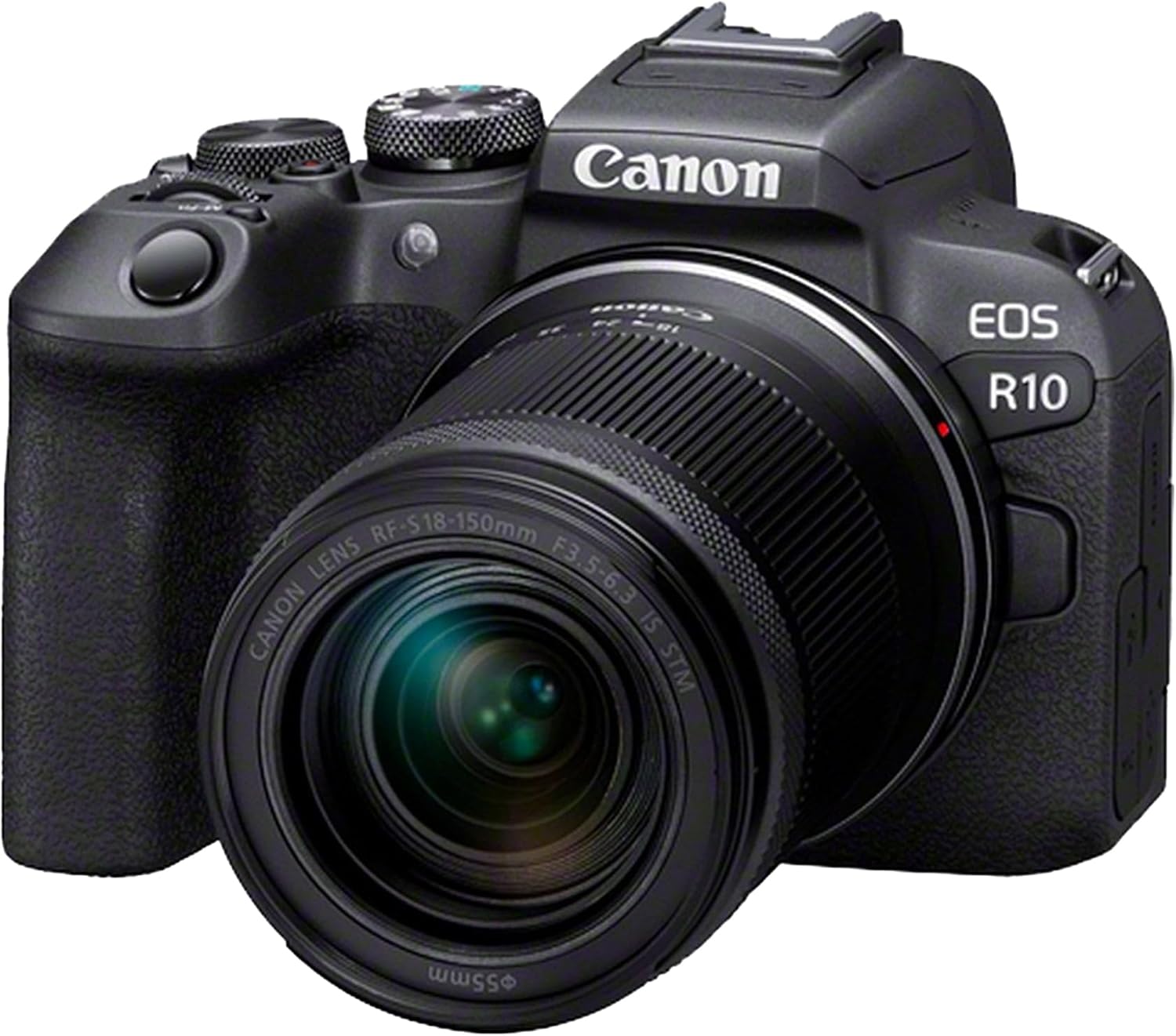 Canon EOS R10 Camera Mirrorless Camera + RF-S 18-150 mm F4.5-6.3 is STM Lens (Hybrid Camera, DSLR Upgrade, 15 B/s, 4K Videos, Dual Pixel CMOS AF II Focus System, WLAN) Black