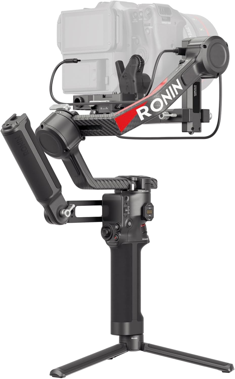 DJI RS 4 Pro Combo 3-Axis Gimbal Stabilizer for DSLR and Cinema Cameras Canon/Sony/Panasonic/Nikon/Fujifilm, Native Vertical Recording, 4.5kg Payload, with Video Transmitter and Focus Pro Motor