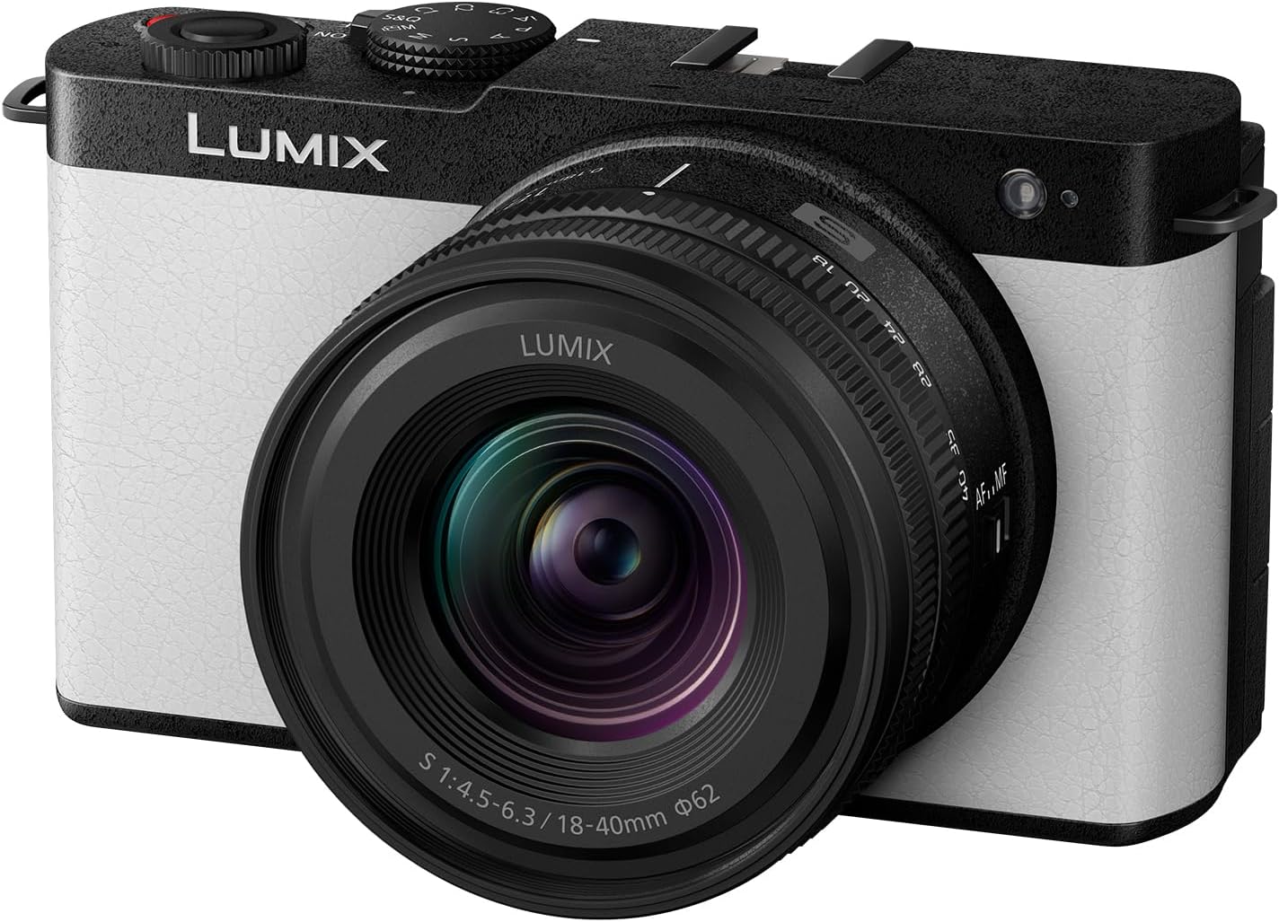 Panasonic Lumix S9 Mirrorless Full Frame Camera with Lens S-R1840E, Open Gate Vlogging, 24.2 MP, 6K/4K, 779 Point PDAF, Image Stabilization, LUTs, 180° Flexible Monitor, 5 GHz Wi-Fi, White