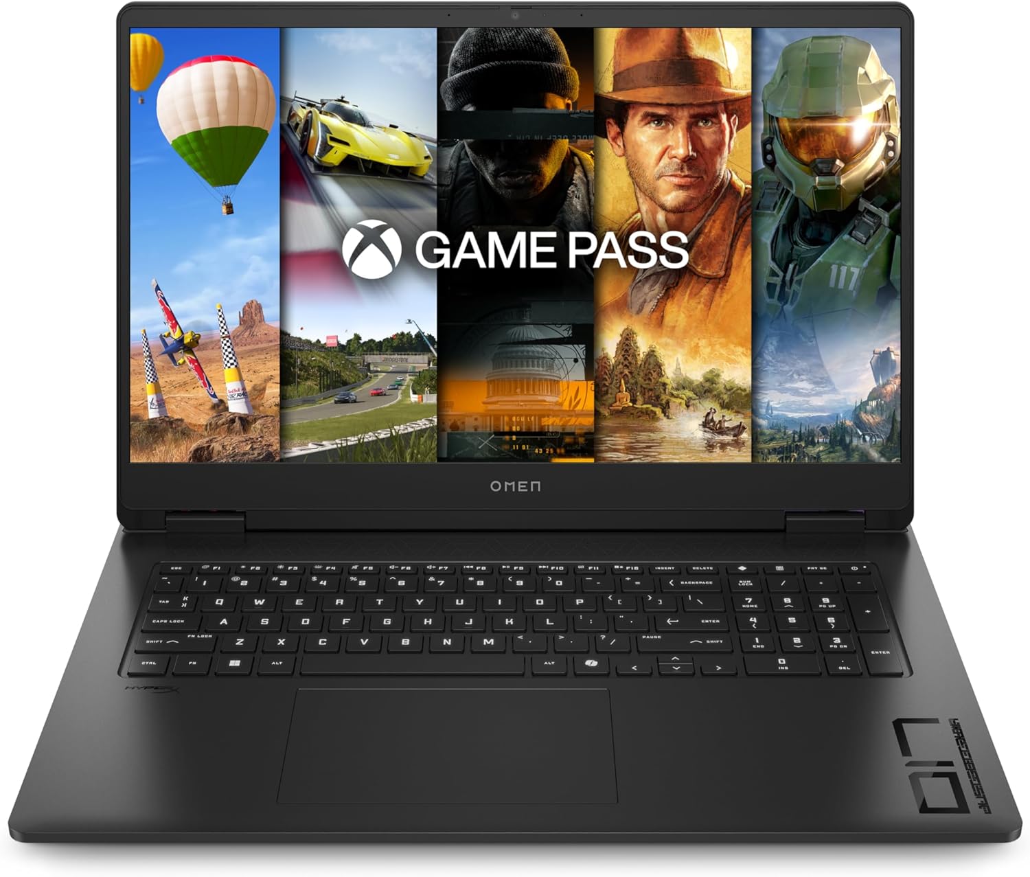 HP Omen Gaming Laptop | 17.3 Inch FHD Display – 144Hz | AMD Ryzen 5 8645HS | 16GB DDR5 RAM (2x8GB) | 512GB SSD | NVIDIA GeForce RTX 4050 (6GB) | QWERTZ | Windows 11 | 3 Months GamePass | Black