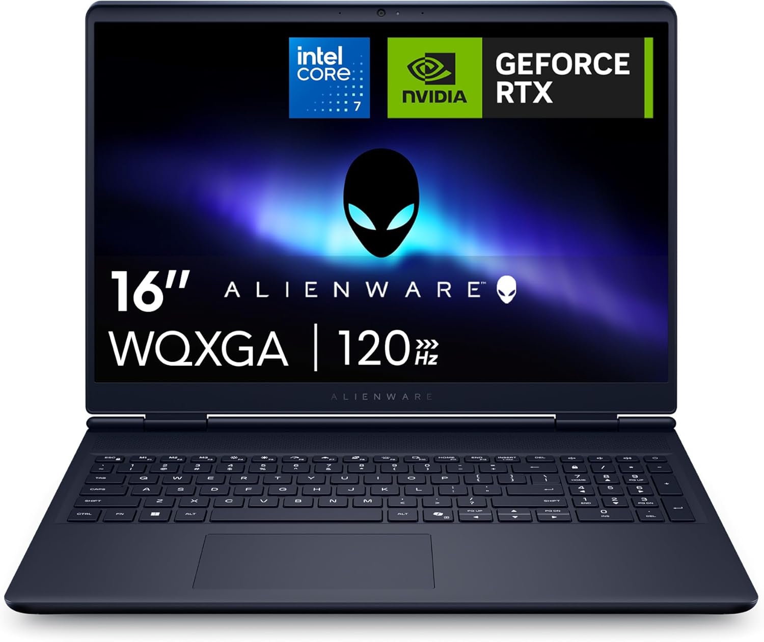 Alienware 16 Aurora Gaming Laptop AC16250 16 Inch WQXGA 120Hz 100% sRGB Display, Intel Core 7 240H Series 2, NVIDIA GeForce RTX 5060, 16GB RAM, 1TB SSD, Windows 11 Home, White Illuminated QWERTY