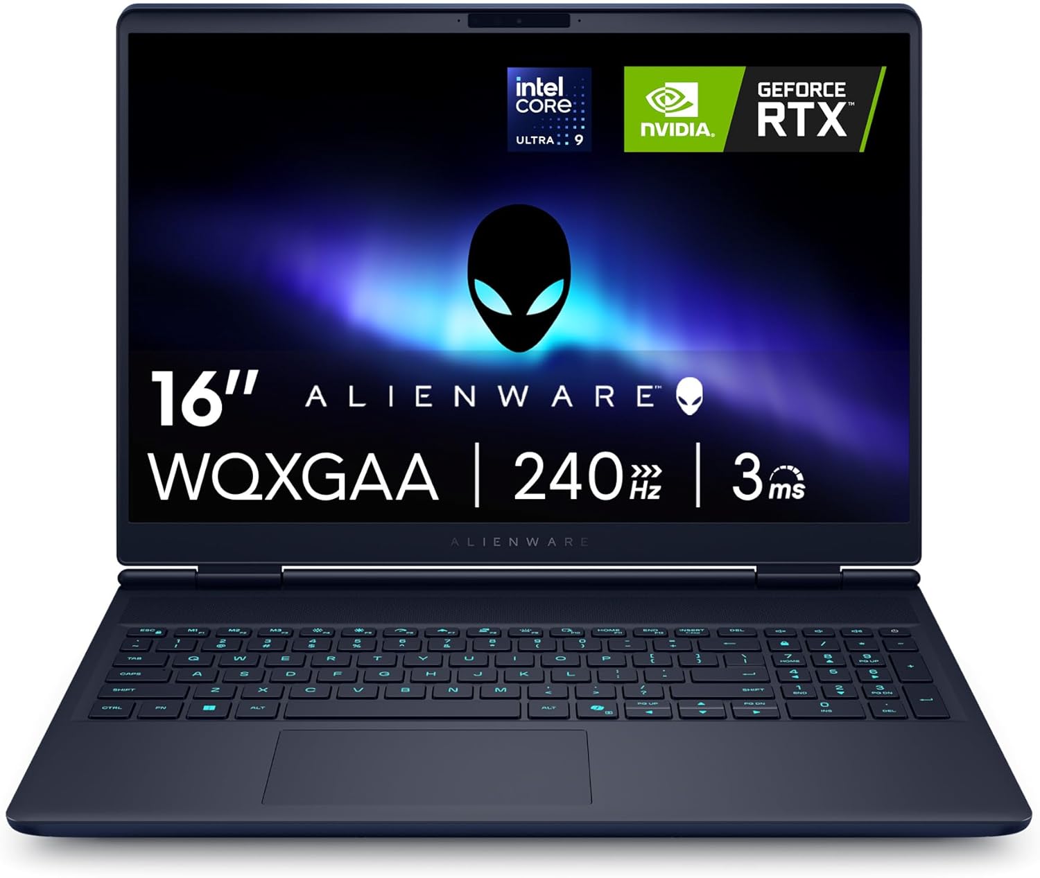 Alienware 16 x Aurora Gaming Laptop AC16251 16 Inch WQXGA 240Hz G-Sync Display, Intel Core Ultra 9 275HX Series 2, Nvidia Geforce RTX 5070, 32GB RAM, 1TB SSD, Windows 11 Home, AlienFX RGB QWERTZ