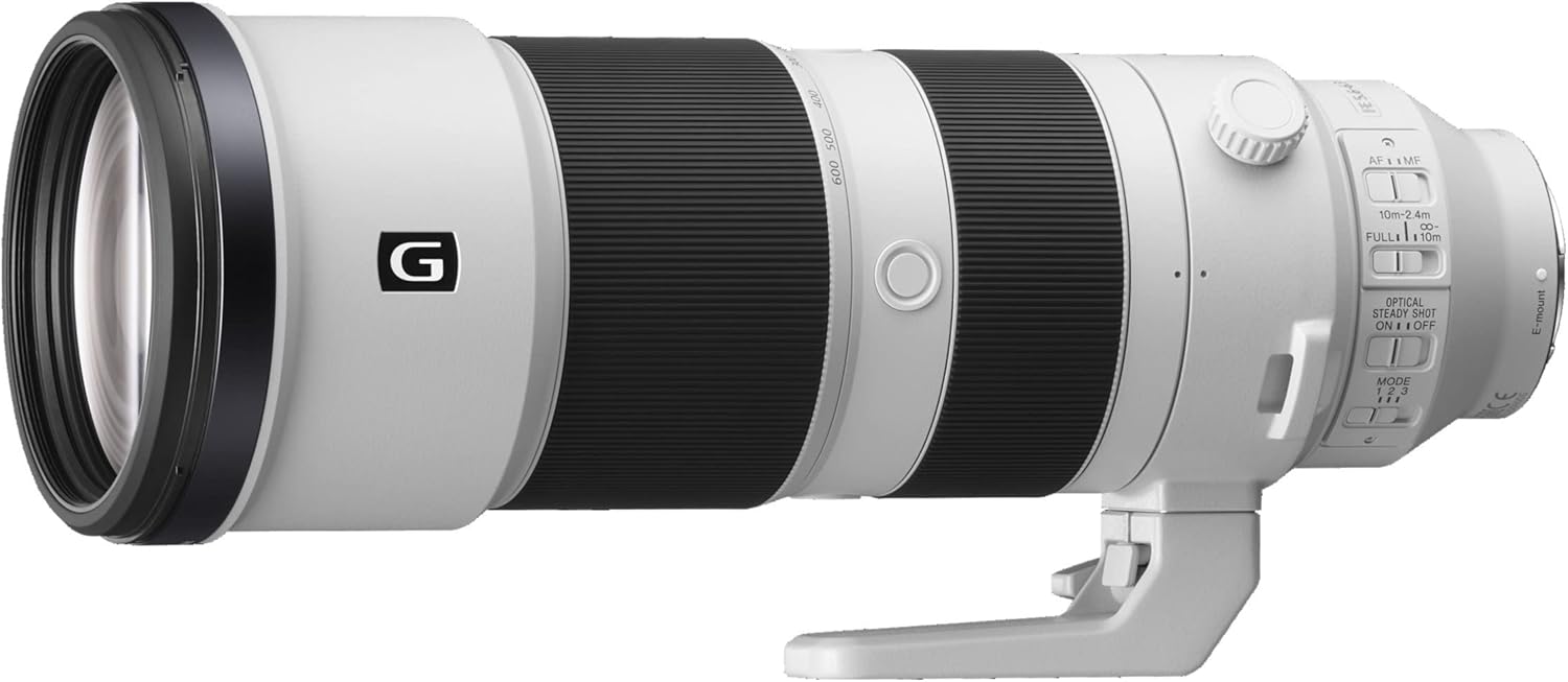 Sony SEL-200600G G Super Telephoto Zoom Lens (200-600 mm, F5.6-6.3, Full Format, Suitable for A9, A7, A6000, A5100, A5000 and Nex Series, E-Mount) White