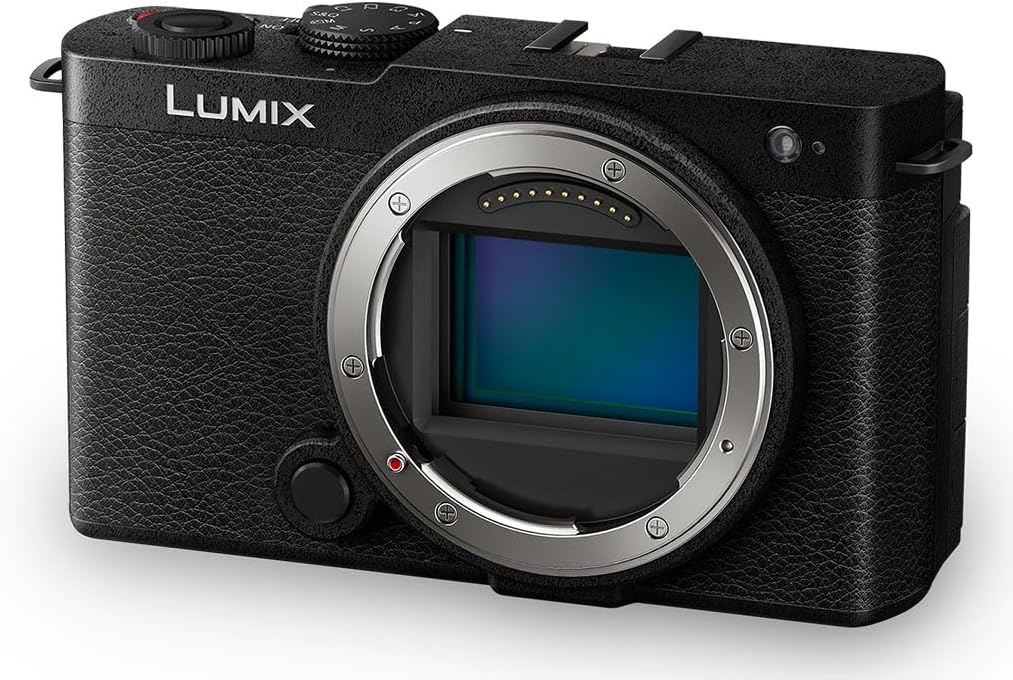 Panasonic Lumix DC-S9E-K Mirrorless Full Frame Camera, Open Gate Vlogging, 24.2MP, 6K/4K, 779 Point PDAF, Image Stabilization, LUT, 180° Flexible Monitor, 5GHz Wi-Fi, Black, Camera Body