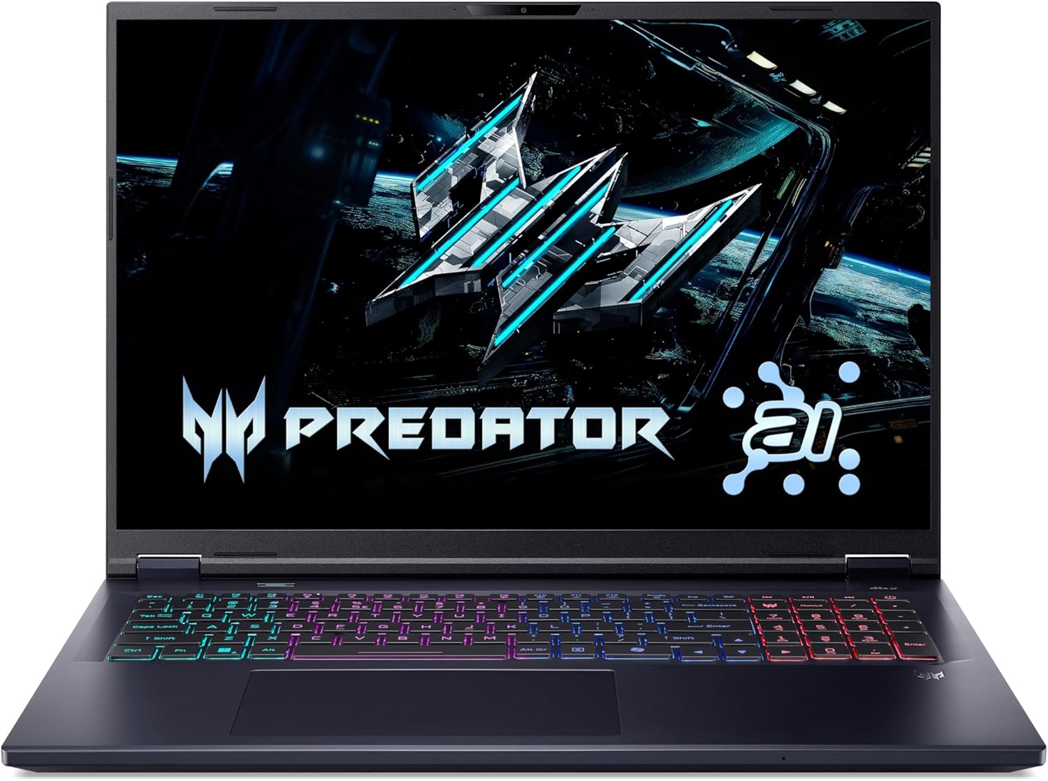 acer Predator Helios Neo 16 AI (PHN16-73-9816) Gaming Laptop, 16 Inch WQXGA IPS 240Hz Display, Intel Core Ultra 9 275HX, 32GB RAM, 1TB SSD, NVIDIA GeForce RTX 5070, Windows 11, QWERTZ Keyboard