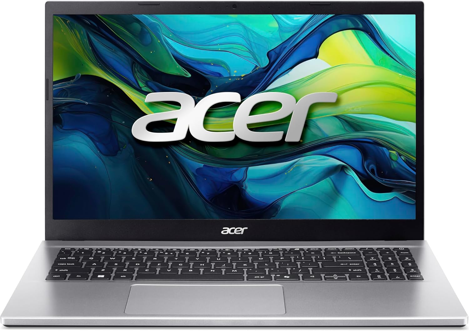acer Aspire Go 15 (AG15-42P-R5ZD) Laptop, 15.6″ FHD IPS Display, AMD Ryzen 7 5825U, 32GB RAM, 1TB SSD, AMD Radeon Graphics, Windows 11, QWERTZ Keyboard, Silver