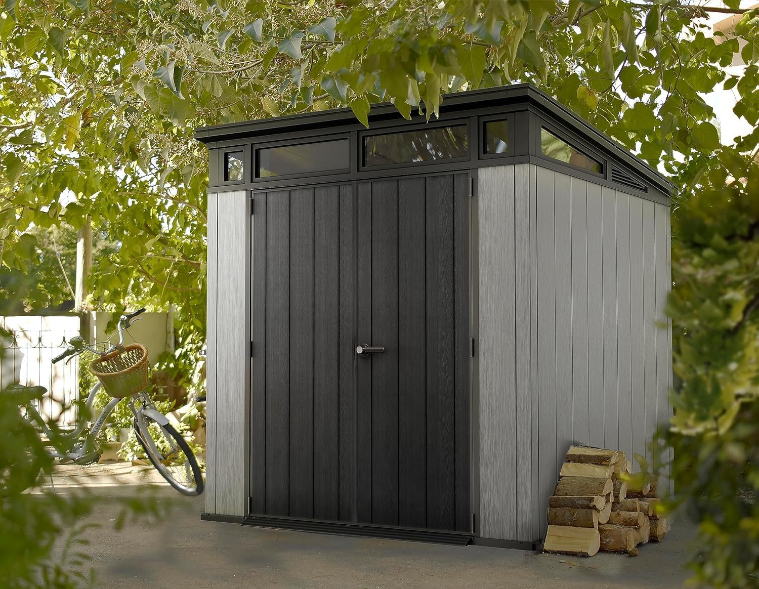 Ketter artisan tool shed, grey, 7×7